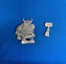 Warhammer Metal Dwarf DWARF LORD WITH HAMMER