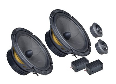 Ground Zero GZIC 165.2HE 165 mm 2-Wege Komponenten-Lautsprechersystem Boxen 150W