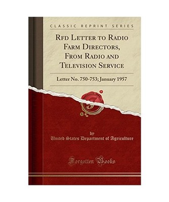 Rfd Letter to Radio Farm Directors, From Radio and Television Service: Letter No