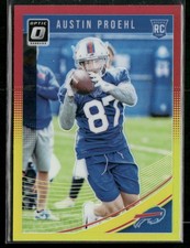 2018 Donruss Optic Red and Yellow Austin Proehl RC #119 Buffalo Bills