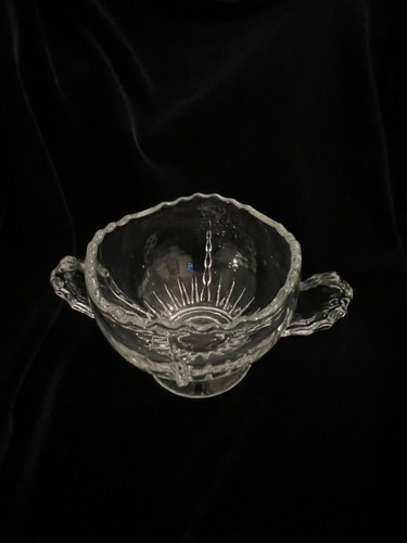 VHTF Vintage Martinsville Clear Glass RADIANCE Open Sugar Bowl FREE SHIPPING - Bild 5 von 7