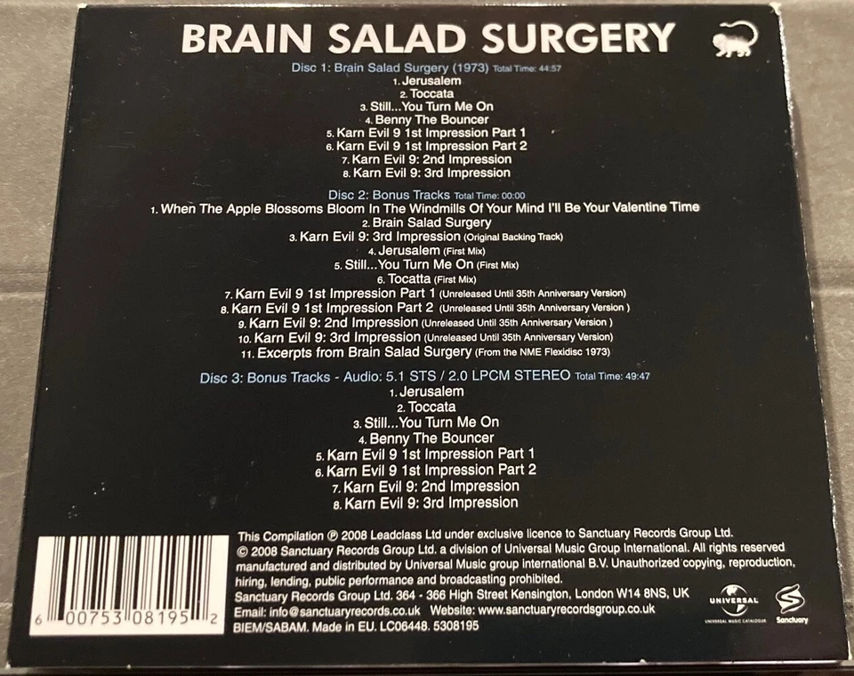 Emerson, Lake & Palmer - ELP - BRAIN SALAD SURGERY - 2CD & SACD - Deluxe Edition - Bild 3 von 4