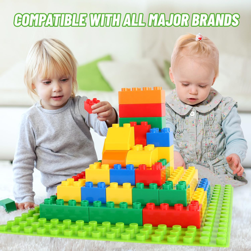 Building Blocks for Toddlers 2-4 Years, Big Classic Building Bricks with a Basep - Picture 5 of 12