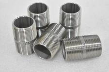 SMITH-COOPER S8344N10 SIZE: 1"x2" S40 WELDED STAINLESS PIPE NIPPLE (LOT OF 5)