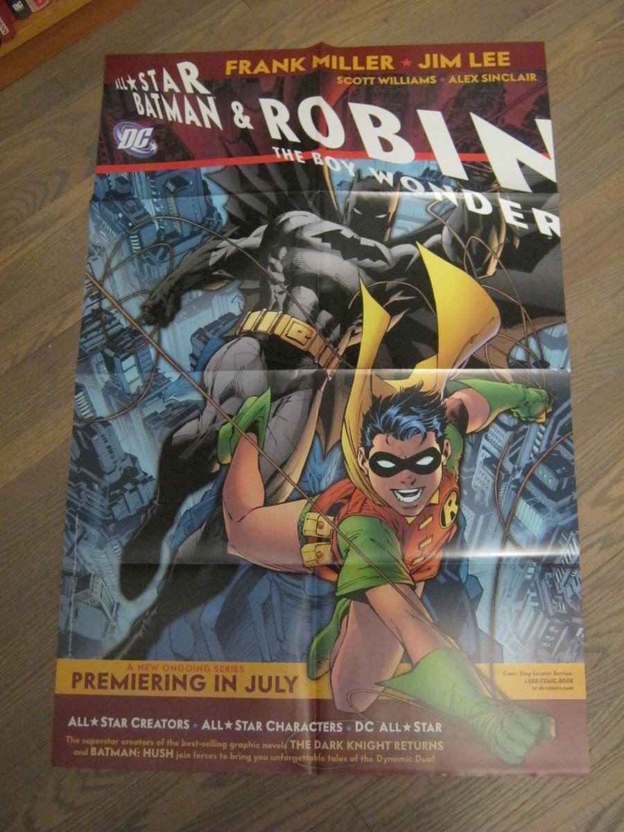 Promo Poster All-Star Batman Robin #1 DC Frank Miller Jim Lee 2005 YPO3