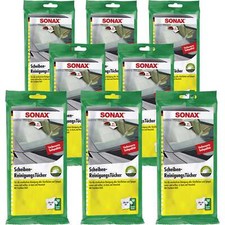 8x SONAX ScheibenReinigungsTücher Feuchte Tücher streifenfreie