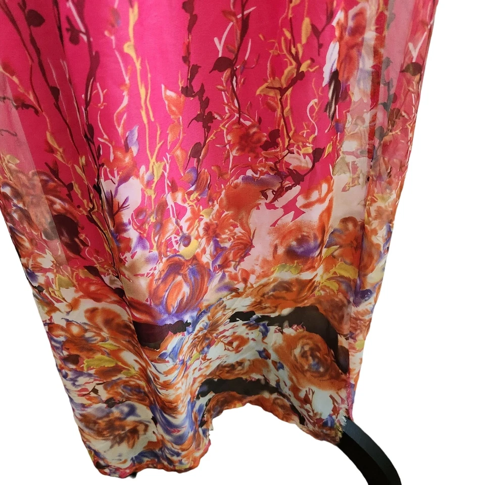 XXI Strapless Maxi Dress S USA Ruche Sex and City Carrie boho preppy chic Y2K - Image 4 of 4