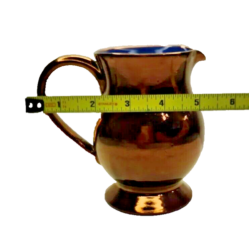 Welsh Pottery Cooper Lustre Jug Creigiau Pottery Wales Vintage Milk Jug Creamer - Picture 7 of 9