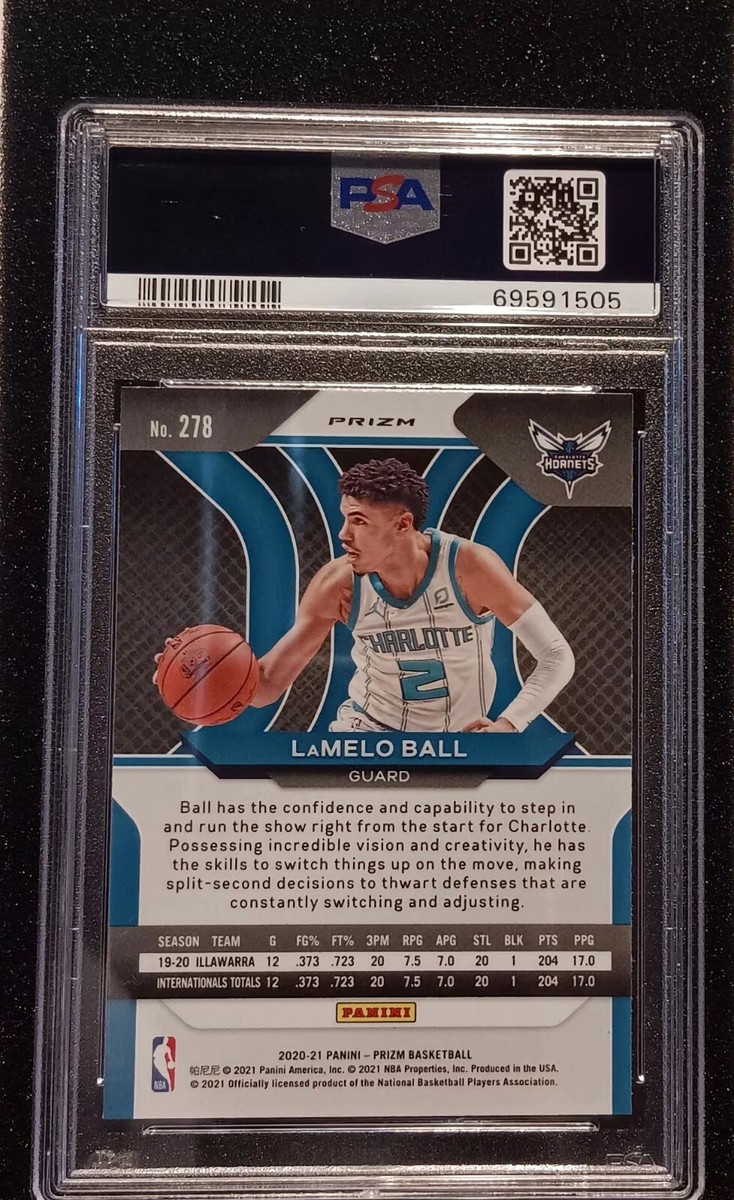 LAMELO BALL 2020 Panini Prizm 278 Silver RC Rookie PSA 9 | eBay
