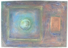 Piero BOLLA (Saluzzo 1933-Turin 2019) SPATIAL SHAPE oil cm 90x130 year 1961