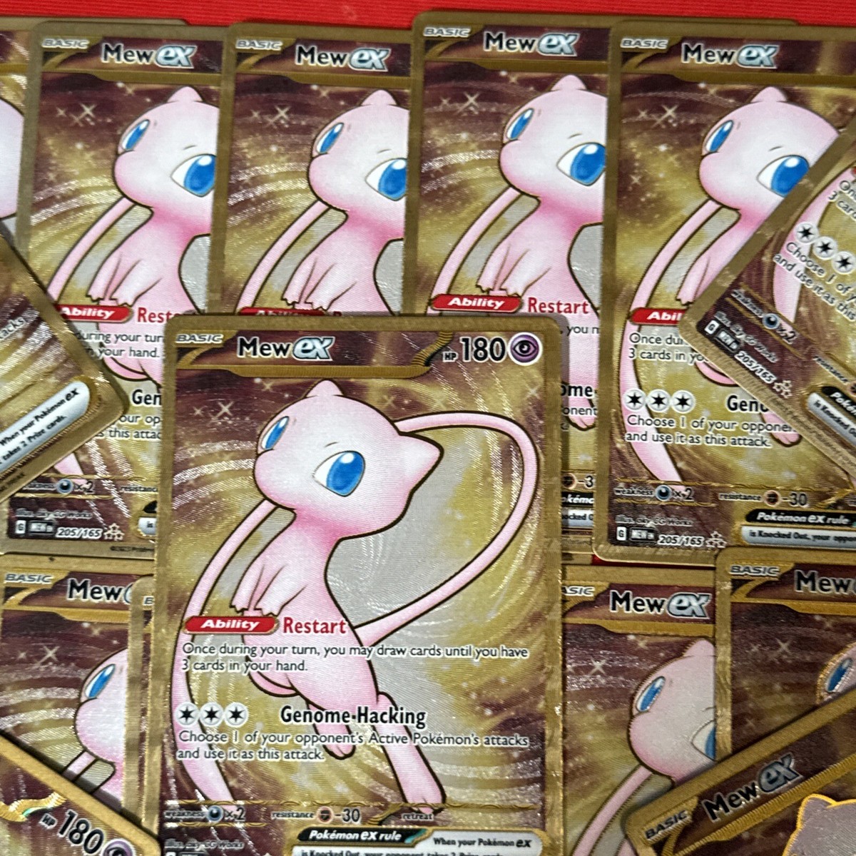 Mew ex メタルカード Mew EX 151 UPC Shiny Gold Metal Card Promo 205/165 MEW EN 2023
