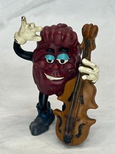 Vintage 1988 Applause Calrab California Raisins 3" Bass Player PVC Figure Toy