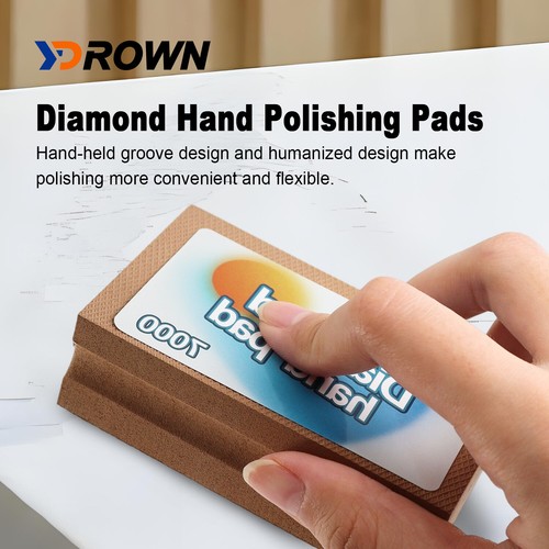 YDROWN Resin Diamond Hand Polishing Pads for Stone Glass Ceramic Marble Granite - Picture 18 of 27