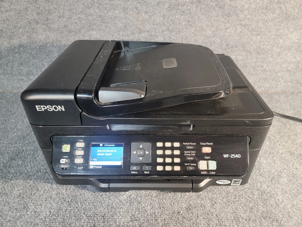 Epson WorkForce WF 2540 All In One Inkjet Printer Tested Works