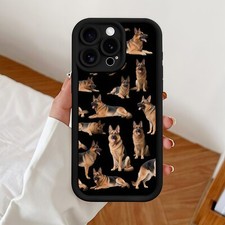 1 German Shepherd patterned anti-drop phone case, suitable for iPhone