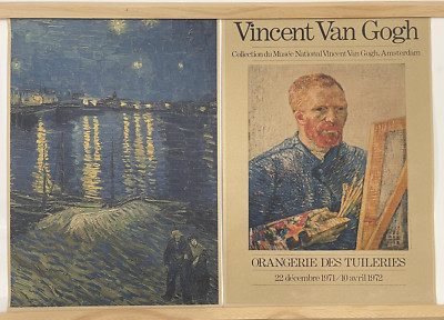 Van Gogh Starry Night Over Rhone & Portrait Paper Print | 11.75'' x 16.5'' | LoFi