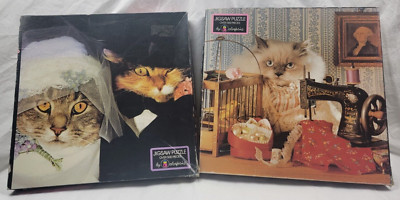 Cat Tales Puzzles (Set of 2), #533 (Missing 5 Pcs) &  # 531 (Missing 3 Pcs)
