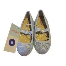 Toddler Girl's Lily Glitter Ballet Flats - Cat  Jack Size 6 Purple - NEW  