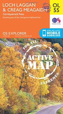 OS Explorer ACTIVE OL55 Loch Laggan & Creag Meagaidh, C - Map NEW Ordnance Surve