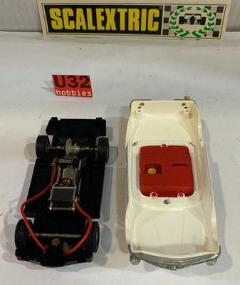 Slot Car SCX Scalextric Exin C-32 Mercedes 250SL #9 – Capote Blanche – Vintage Espagne