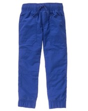 NWT Gymboree Boys Pull on Pants Jogger Blue Jersey lined Shipmates 7