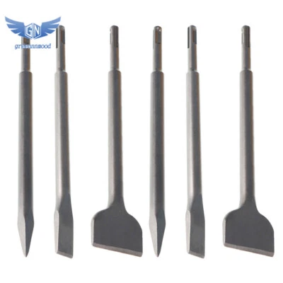 THOMLETHA 6 Pcs SDS plus Chisel Set Concrete Drill Bit Set Rotary Hammer Bits New