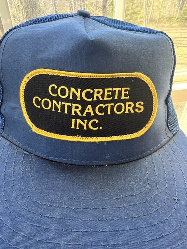 Sombrero de camioneros Snapback vintage de los años 80 - Concrete Contractors Inc. - Imagen 2 de 9