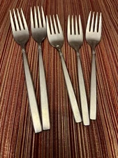 5 Oneida Ltd MELISSA Stainless Flatware Forks Lot 2 Dinner 3 Salad
