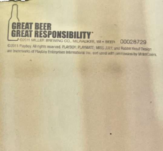 Playboy Playmate Milwaukee's Best Poster Shanna Marie Mclaughlin 2011