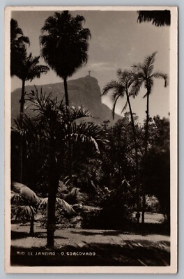 RPPC Rio De Janeiro O Corcovado Postcard