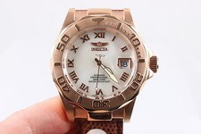 INVICTA PRO DIVER RED GOLDTONE 200M 660 FT AUTO PROFESSTIONAL WRISTWATCH 6436