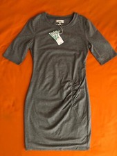 GUESS Eco ARJEAN Half-Sleeve Midi Dress size M Gray, New