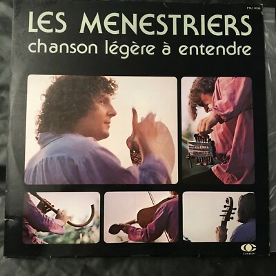LES MENESTRIERS Chanson Légère à Entendre RCA FTL10133 French Lp Vinyl Record