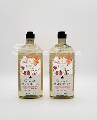 Bath & Body Works Rose Tangerine Tea Aromatherapy Body Wash + Foam Bath Set of 2