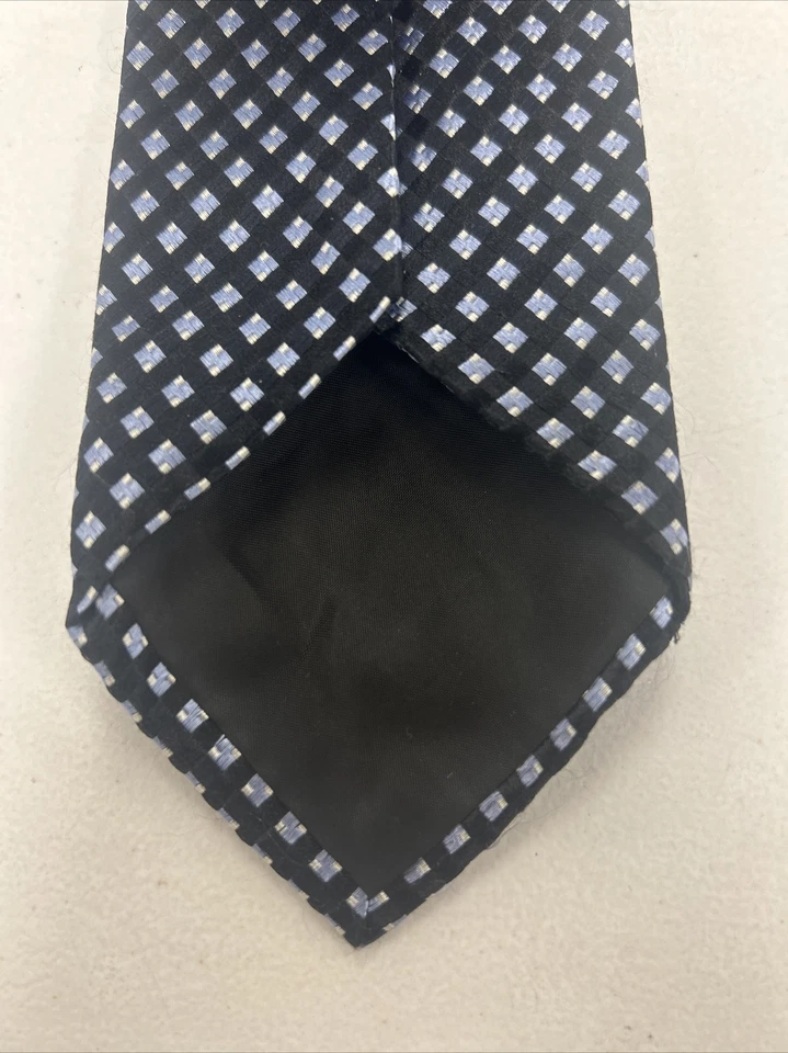 Corbata de cuello Michael Kors azul geométrica de seda para hombre $78 Foto 4 de 4