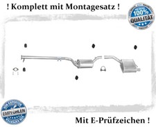 Auspuffanlage für Ford Focus (DAW, DBW) 1.8 16V Fliessheck Auspuff Montagesatz 