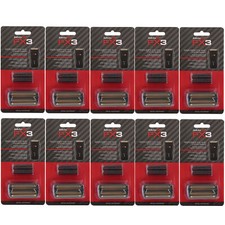 10x BaByliss Pro FX3 Replacement Foil Head for FX3 Shaver - Black FXX3RFB