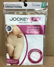 Jockey Life Collection Womens Slipshort Smoothing White Small B17