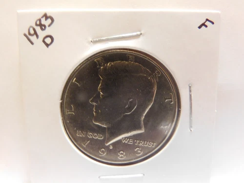 1983 D Kennedy Half Dollar-Very Good to Fine Circulated Condition
