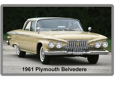 1961 Plymouth Belvedere Auto Car Refrigerator / Tool Box Magnet