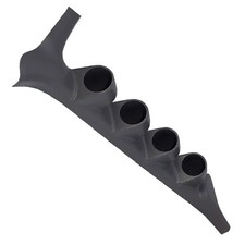 Glowshift Gray Quad Pillar Gauge Pod Fits 1992-1997 Ford F-series F250 F350