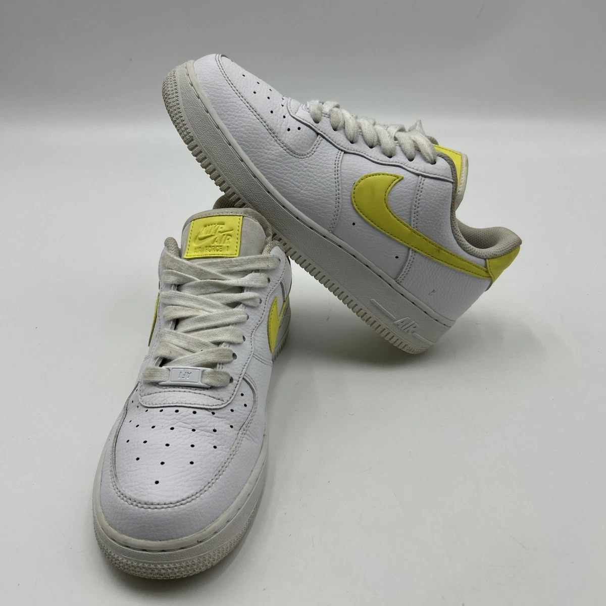 Nike Air Force 1 White Yellow Pulse W for sale | eBay