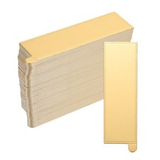 Mini tableros para pasteles mousse cartones para pasteles rectangulares 200 un. para base de cupcakes dorada