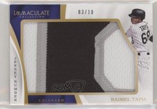 2017 Panini Immaculate Jumbo Jersey Number 3/10 Raimel Tapia #IJ-RT 5w7