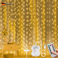 Batteriebetriebene Lichterkette 10M 100 LED Warmweiß Mit Fernbedienung & Timer