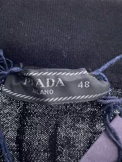 PRADA/Knit sweater (thin)/Size 48/Cotton/Black/Solid thumbnail 3