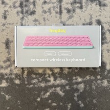 Heyday Compact Wireless Keyboard with Wireless USB Receiver  Bluetooth 5.1