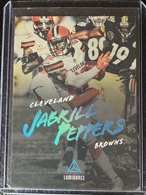 2018 Panini Luminance - Jabrill Peppers #17 Platinum Blue Luminance /25