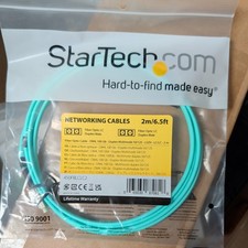 StarTech 2m 100Gb 50/125 LSZH OM4 Duplex Mult...