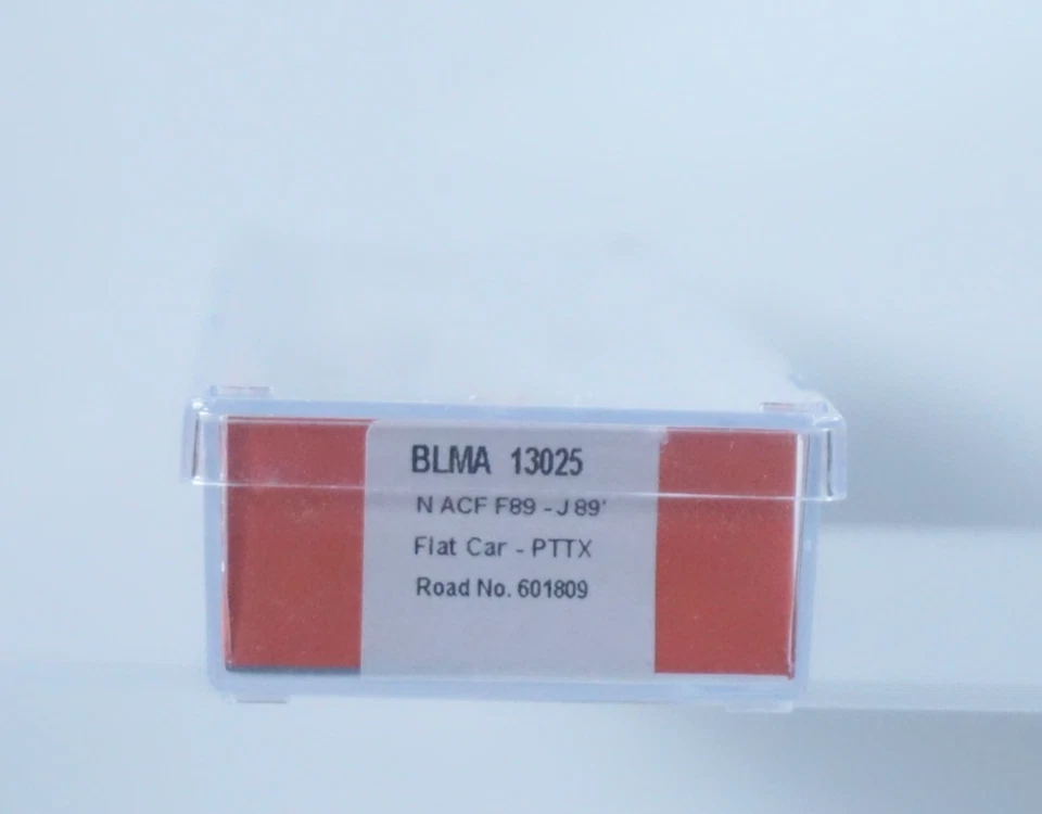 NOS BLMA Models PTTX 601809 N Scale 89' Flat Train Car - 13025 - Image 4 of 4